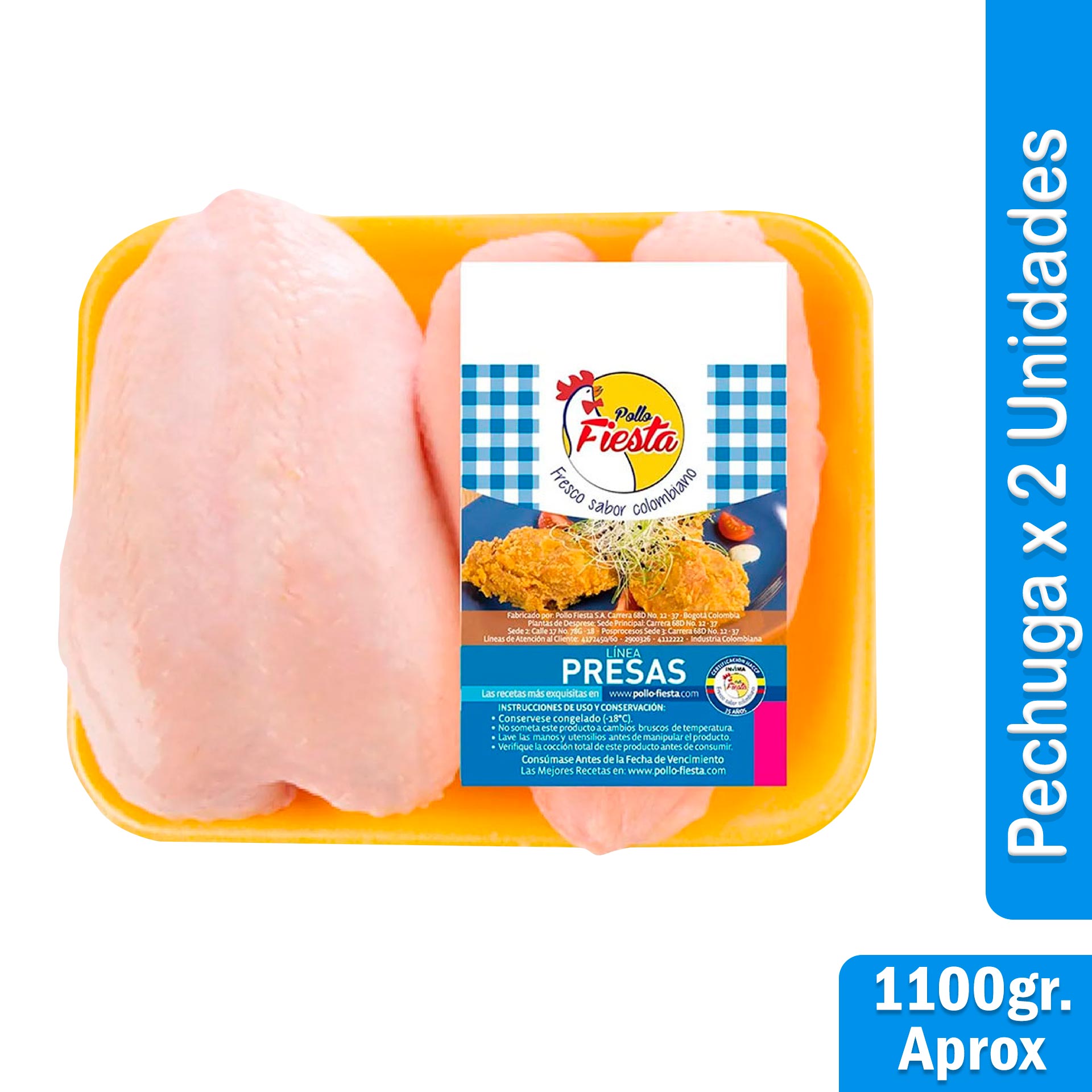 Bandeja de Pechuga x2 Unidades