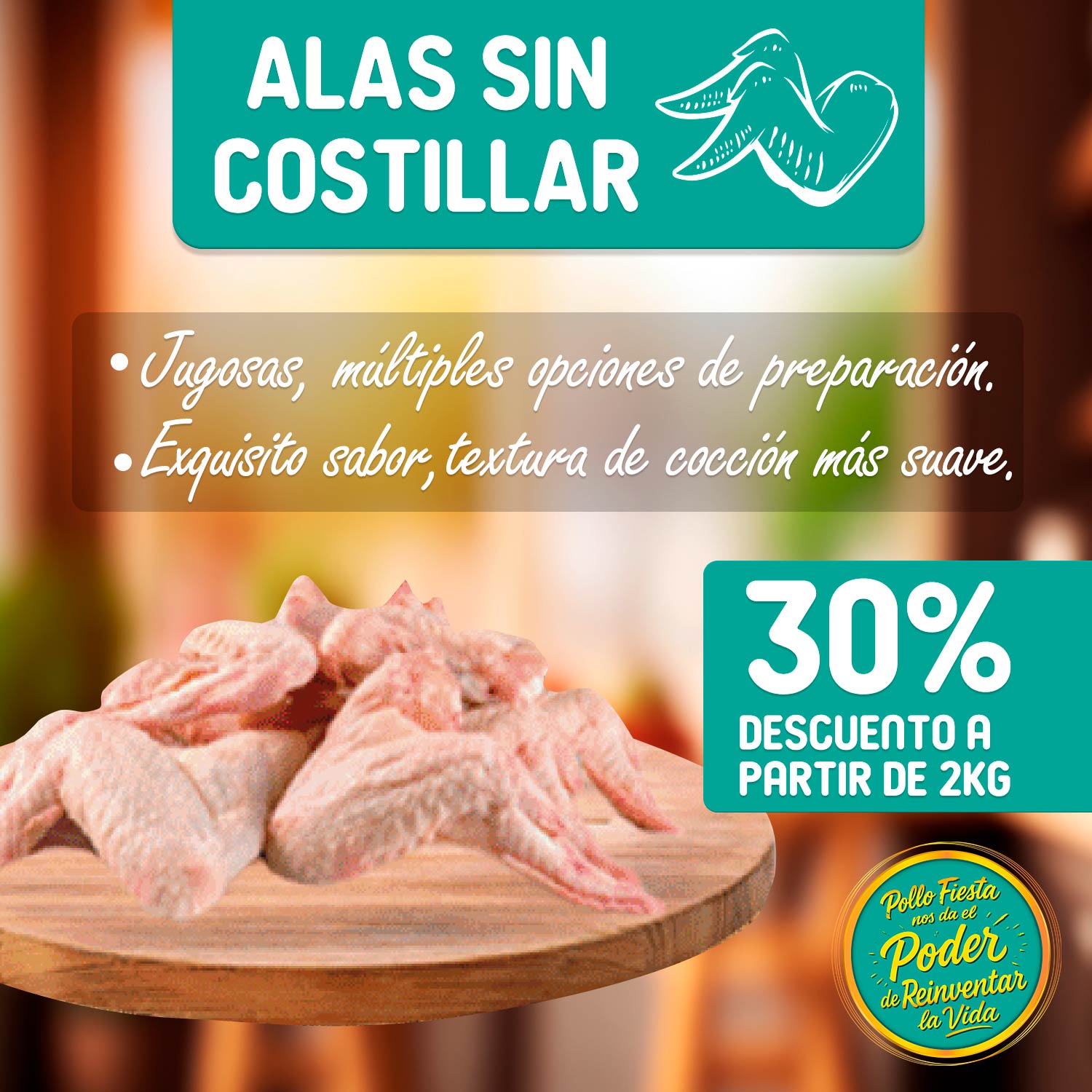 ALAS SIN COSTILLAR 30% DESCUENTO - CUARESMA