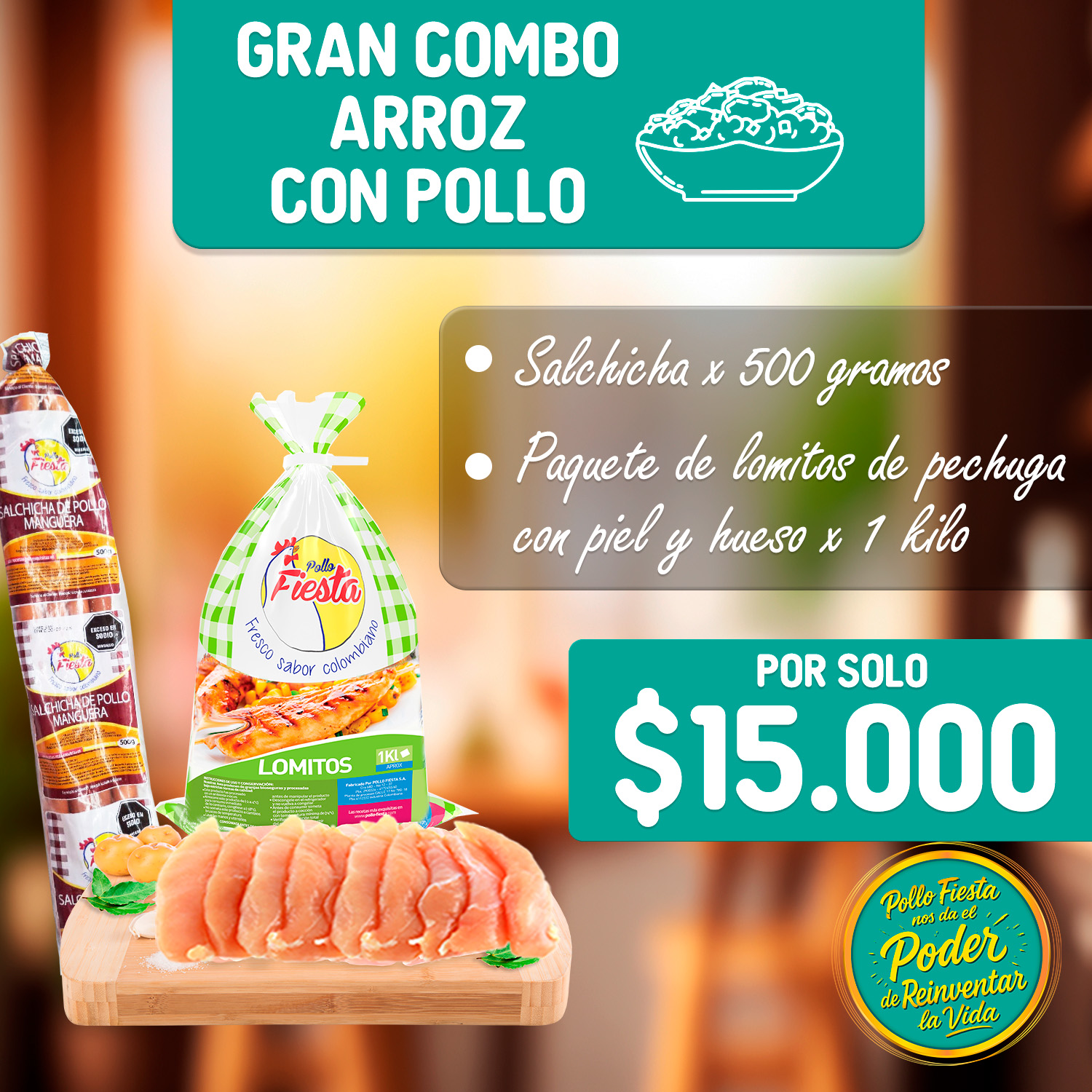 GRAN COMBO ARROZ CON POLLO - CUARESMA