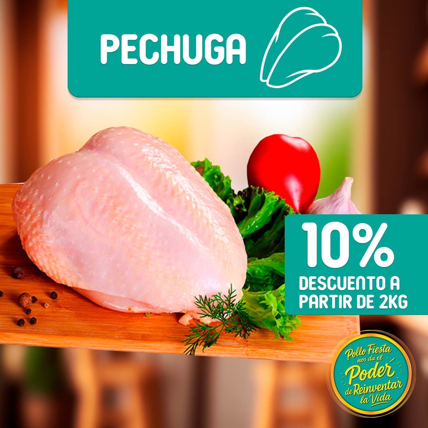 PECHUGA DE POLLO 10% DESCUENTO - CUARESMA